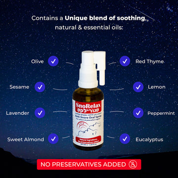 SnoRelax Anti-Snore Oral Spray for Silent & Peaceful Nights 50ml/1.69fl.oz